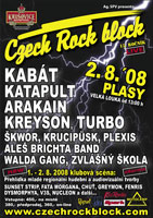 Czech rock block 2008 - plakáty