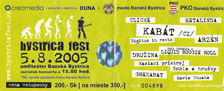 Bystrica Fest 2005 - vstupenky