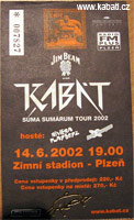 Turné Suma sumárum 2002 - vstupenky